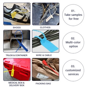 Selos Plásticos de Segurança Ajustáveis SDZL Personalizados, à Prova de Violação, 30cm, Uso Único - Product Image 5