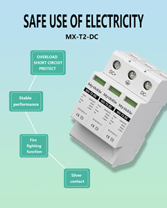 <span class=keywords><strong>Protector</strong></span> Contra Sobretensiones Solares MythEle DC SPD MX-T2-DC 3P 20-40kA 500V 1000V 1500V DPS, Supresor <span class=keywords><strong>de</strong></span> Picos, Riel DIN, CE - Product Image 1