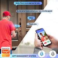 Cerradura Inteligente de Lujo para Puerta Corrediza de Villa, Impermeable, con App Tuya WiFi, Huella Digital y Contraseña sin Llave