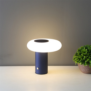 현대 <span class=keywords><strong>USB</strong></span> 충전식 테이블 책상 램프 알루미늄 <span class=keywords><strong>LED</strong></span> 무선 레스토랑 테이블 램프 - Product Image 2