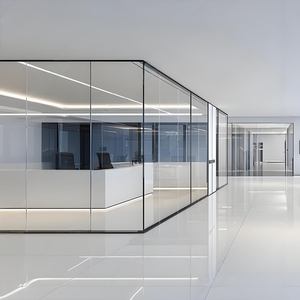 Système <span class=keywords><strong>de</strong></span> cloison <span class=keywords><strong>acoustique</strong></span> sans cadre pour <span class=keywords><strong>bureau</strong></span>, cuisine, école, salle à manger, <span class=keywords><strong>séparation</strong></span> extérieure, épaisseur 12 mm, isolation phonique 42 dB, ignifuge - Product Image 3