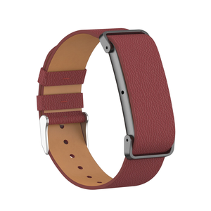 สายรัดข้อมือหนังแท้ลายลิ้นจี่แบบห่วงเดี่ยว OEM ใช้ได้กับ Fitbit Air - Product Image 6
