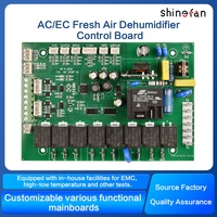 Carte de contrôle de déshumidificateur à air frais AC, R&D indépendante, carte mère PCB, carte de commande de système de déshumidification OEM personnalisée