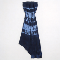 Robe maxi sans bretelles tie-dye pour femme, certifiée WRAP et ISO, HuaYi |   Robe de plage respirante et écologique, style Flowry, pour les vacances