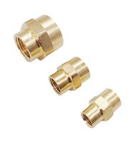 Raccord réducteur en laiton forgé HT pour tuyauterie, classe 125, femelle 3/8 1/8 NPT, faible pression, tête hexagonale usinée, garantie 1 an
