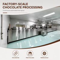 Ligne de production de barres chocolatées entièrement automatique TUORONG, largeur 510 mm, avec tunnel de refroidissement