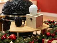 Vente directe d'usine TOPQ, accessoires pour barbecue, tasses en céramique : haute qualité, adaptées aux grills Kamado et à la consommation, comme cadeau de Noël