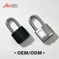 Vente en gros cadenas antivol personnalisé Anin (modèle à mille couches) corps de serrure carré verrouillage à double levier en alliage de zinc en acier inoxydable