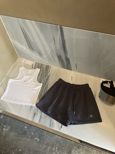 Pantalones cortos de algodón de rizo de siete colores para mujer, en stock, transfronterizos, con etiquetas originales, deportivos, para correr, informales, de punto, tres cuartos - Product Image 6