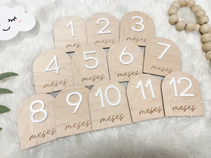 Ensemble de disques de jalons mensuels personnalisés <span class=keywords><strong>pour</strong></span> bébé, support photo <span class=keywords><strong>en</strong></span> <span class=keywords><strong>bois</strong></span> <span class=keywords><strong>en</strong></span> forme d'<span class=keywords><strong>arche</strong></span> <span class=keywords><strong>pour</strong></span> baby shower, cadeau de style artistique - Product Image 5