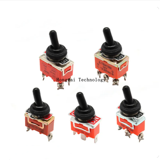 E-TEN1322 1021 1122 1221 1321 1121 Rocker Switch Knob Switch 15A 250V Opening 12MM 2/3/4/6 Pin 2-speed 3-speed