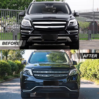 Kit de carrosserie pour Mercedes-Benz GL X166 2012-2015, pare-chocs avant et arrière style GLS63 2019, kit de conversion pour GL X166 2012-2015
