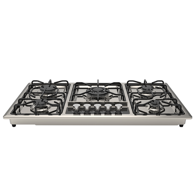 WINNINGSTAR kompor dapur ST-5661 11Kg, perlengkapan memasak di dapur kaca Tempered bahan baja tahan karat, suku cadang Gratis kompor 11 Kg