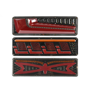 트럭 및 트레일러 용 24V LED 가이드 라이트 순차 방향 지시등 브레이크 테일 라이트 - Product Image 1