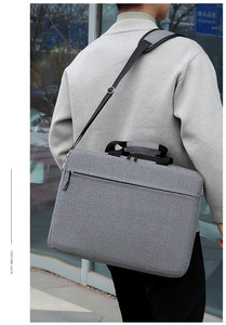 Portable Multifunctional Office Working Waterproof Shockproof Travel Business Bag Handbag Men <b>Laptop</b> Messenger Bag - Product Image 6