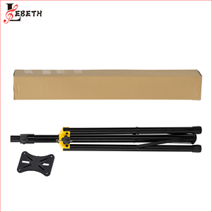 Lebeth SPS-803Y Wholesale Loading Bear 60KG Adjustable Height Yellow Joint Metal <strong>Tripod</strong> Speaker Stand <strong>Heavy</strong> <strong>Duty</strong> - Product Image 2