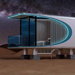 Casa contenedor cápsula espacial nuevo diseño al por mayor edificio de acero estructural casa móvil barata casa portátil - Product Image 5