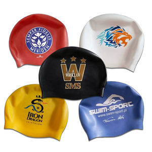 Sport Caps Sport <span class=keywords><strong>Latex</strong></span> Badmuts Hoge Elasticiteit Zwem Kwaliteit Oem Aangepaste Bestelling Siliconen Mannen Logo 55G - Product Image 1