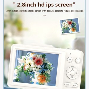 กล้องดิจิตอลขนาดกะทัดรัดสำหรับบ้านและนักเรียนขนาด2.8นิ้ว CCD <span class=keywords><strong>HD</strong></span> 4K พร้อมเซ็นเซอร์ CMOS สำหรับเด็ก - Product Image 5