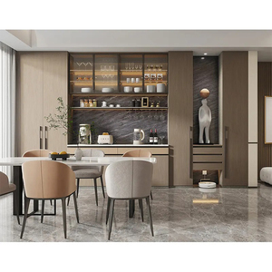 Phòng Khách Hiện Đại Phòng Ăn Nhà Bếp Walnut Wood Sideboard Nội Thất Thiết Kế - Product Image 3