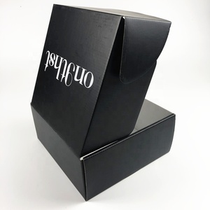 De Blanco logotipo negro de impresión de cartón corrugado <span class=keywords><strong>duro</strong></span> de la caja de papel para embalaje de regalo - Product Image 4