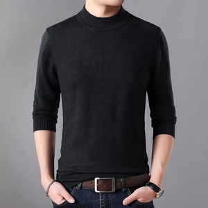 Maglione Pullover a maniche lunghe da uomo autunno nuovo arrivo collo medio alto - Product Image 4