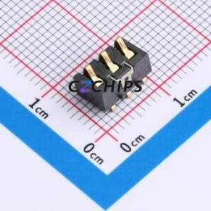 GT-BTP30003-0540A-016A Blade/Spring Contact Battery Connector SMD,P=3mm Connector Spring Contact Type 3mm 3P Horizontal Mount - Product Image 1
