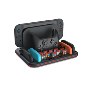 <span class=keywords><strong>Support</strong></span> de refroidissement tout-en-un pour Nintendo Switch 2/NSPRO/OLED, base de charge multifonctionnelle avec double ventilateur et 20 emplacements pour cartouches - Product Image 2