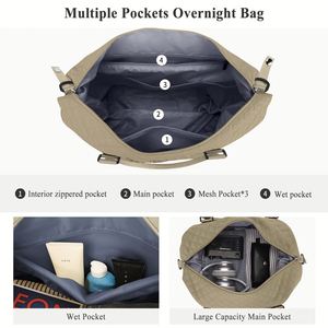 Puffy Travel Duffle <b>Bag</b> for Women Weekender <b>Overnight</b> <b>Bag</b> with Gym with Wet Pocket for Labor and Delivery - Product Image 4