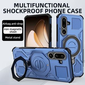 Armor Rugged Magnetic Cover quay lại Đối với Samsung S25/S24 Ultra/S25 cạnh chống sốc với vòng đứng sạc không dây - Product Image 2
