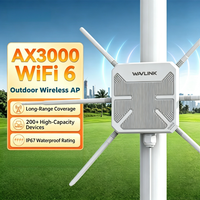 Router para Exteriores 5G con Puerto de Alta Velocidad de 2.5Gbps, Doble Banda, Resistente al Agua IP67, Punto de Acceso Inalámbrico de Largo Alcance AX3000 WiFi 6, Módem