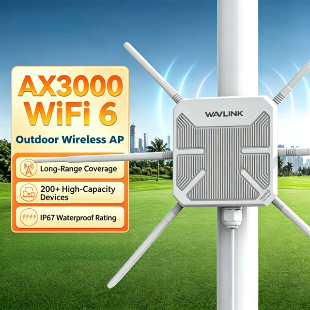 Dual Band Waterproof IP67 2.5Gbps High-speed Port POE 5G Outdoor Router AX3000 WiFi 6 Long Range Wireless Access Point Modem