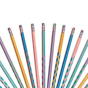Ins Schreibwaren individuelles Logo Hb Perlenfarbe Bleistift mit Loch und Löscher entzückende Bleistifte zu schenken für Geburtstag