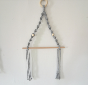 Portarotolo in Legno, Decorazione Boho Macramè da Parete, Porta Carta Igienica Senza Foratura per Cucina e Bagno - Product Image 6