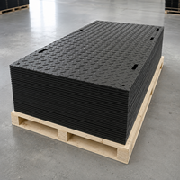 Dalles de protection de sol temporaires en HDPE emboîtables 4x8 pour équipements lourds et allées de construction