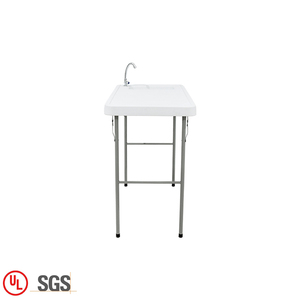 Plegable de plástico plegables mesa plegable de Camping de Metal - Product Image 4