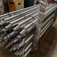 Rouleau inox SUS304/316L poli anti-corrosion, rouleau guide impression film textile