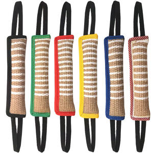 Sarı kenevir çiğnemek sopa ve taşlama hedefler köpek eğitim malzemeleri jüt çevre dostu Pet malzemeleri yapılmış köpek oyuncakları taşıyan - Product Image 1