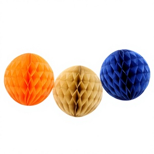 Abanicos de Papel Florales 3D, Bolas de Panal, Adornos Colgantes, Decoración de Pared para Bodas y Cumpleaños - Product Image 1