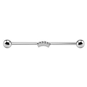 Pendientes de titanio de moda fina de 14g al por mayor en stock para piercing industrial de oreja, joyería corporal - Product Image 3