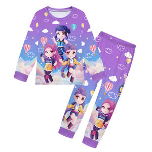 Nuevo Conjunto de Pijama Informal de Verano con Estampado de Anime de K-POP Witch Hunt Team, Transpirable y Suave - Product Image 3