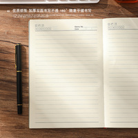 Carnet de notes/organisateur A5 rétro en cuir de mouton, personnalisable avec logo, pour réunions d'affaires et de bureau, avec stylo insérable et pages amovibles imprimables