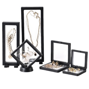 Boîte de présentation de bijoux en acrylique transparent avec couvercle, pour boucles d'oreilles, bracelets, colliers, rangement et organisation, ensemble de 12 pièces - Product Image 4