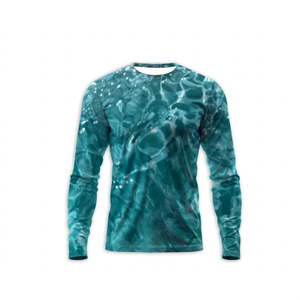 Vêtements de pêche personnalisés UPF 50+, chemise de pêche pour homme, sublimation, anti-UV, respirante, combinaison de pêche à manches longues - Product Image 1