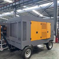 Compresseur d'air à vis pour moteur diesel Portable 1040 Cfm haute pression 23 bars de qualité industrielle avec roues pour le type de gaz CO2 minier