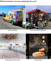 Impression de bannières et d'affiches en PVC, PP, PET, pour publicité commerciale en extérieur et en intérieur, sur des autocollants en vinyle promotionnels