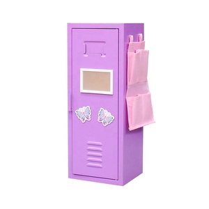 Cute <strong>Mini</strong> Extendable Metal Locker Simple Modern Style Steel Wardrobe <strong>Cabinet</strong> Novelty <strong>Storage</strong> for Children - Product Image 5
