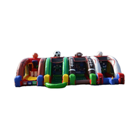 Tapis de saut gonflable interactif multi-sports 4-en-1 de marque Xinyue sur mesure en PVC/Oxford pour parcs de trampolines