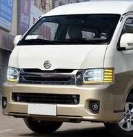 Ensemble de phares dynamiques à LED complets Lompard F83 6000 lm 6000K pour HIACE 2005-2018 avec clignotants séquentiels automatiques