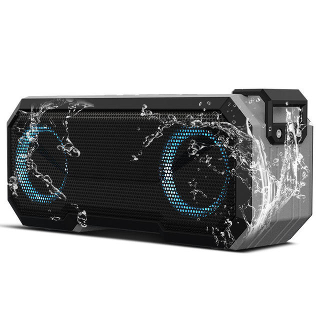 BT Speaker X8 Wireless Portable Outdoor Led Light Ipx7 Waterproof 3000mah Battery Subwoofer Support Tf Card / Aux